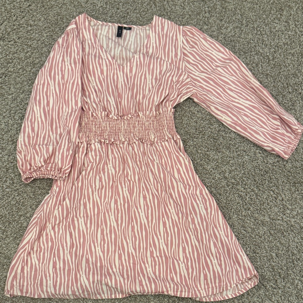 Pink and White Spring Dress